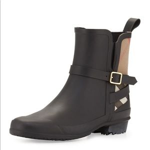 Burberry rain boots